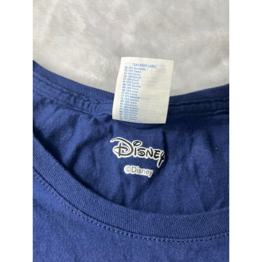 Disney Tinker Bell Faith Trust Pixie Dust Graphic Tee Navy Blue Womens 3x - Picture 2 of 9